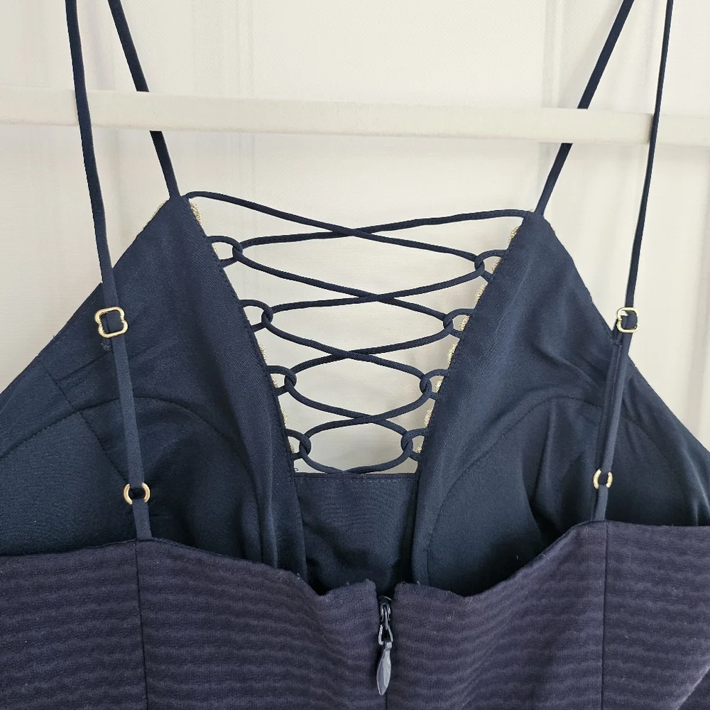 LILLY PULITZER Trista Shift Dress in True Navy - Picture 12 of 13